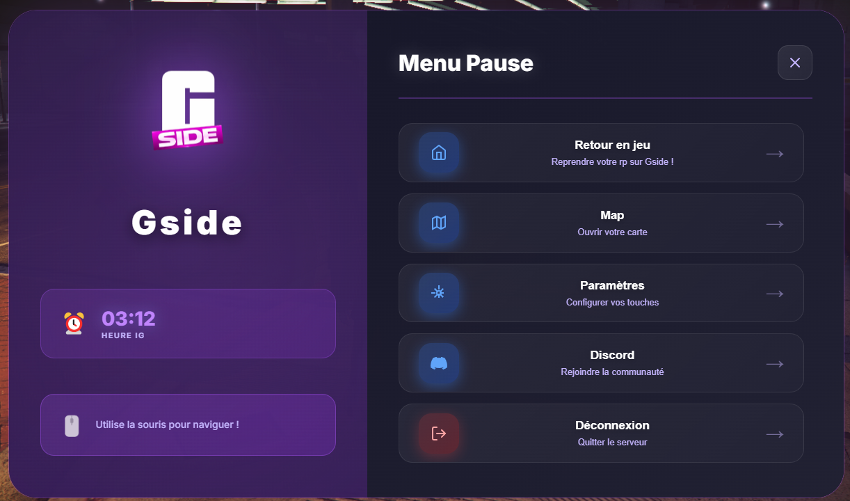 Aperçu du projet Gside